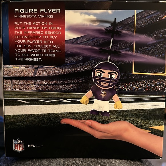 Brand New Minnesota Vikings NFL Remote Controlled Figure Flyer. - Picture 2 of 2